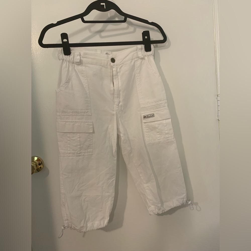 Women's White Blanc Du Nil Capris XXS